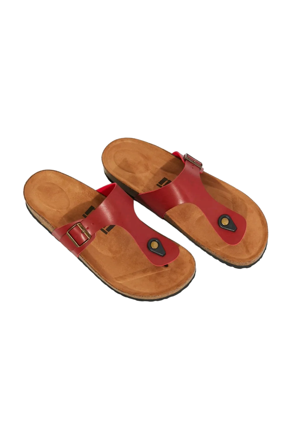 MMShoes Drift Away T-Strap Flip-Flop in Wine